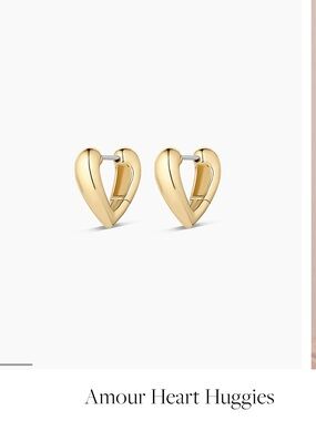 Gorjana Gold Amour Heart Huggies